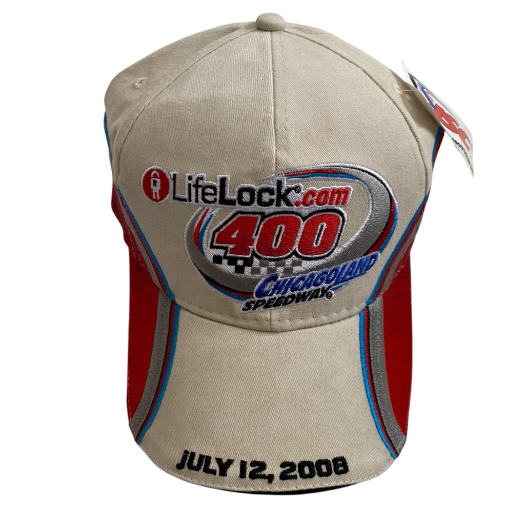 Nwt Lifelock 400 Nascar Hat Chicagoland Speedway Joliet July 12 2008 Adjustable